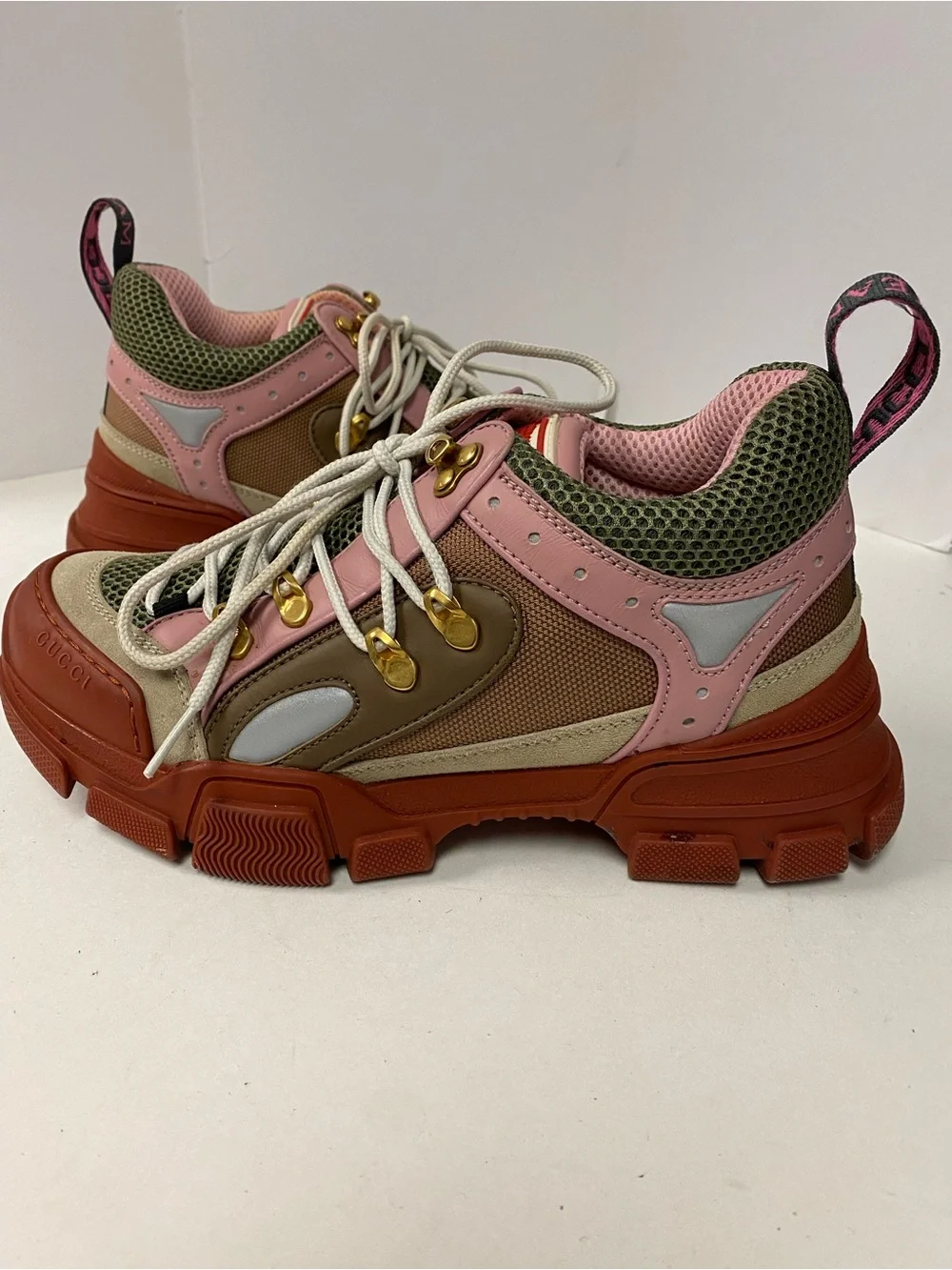 Gucci flash trek women’s sneaker size 38/. 7 1/2